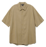ダブルユーブイプロジェクト(WV PROJECT) Ritz Stripe Short-Sleeved Shirt Beige MJSS7506