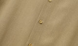 ダブルユーブイプロジェクト(WV PROJECT) Ritz Stripe Short-Sleeved Shirt Beige MJSS7506
