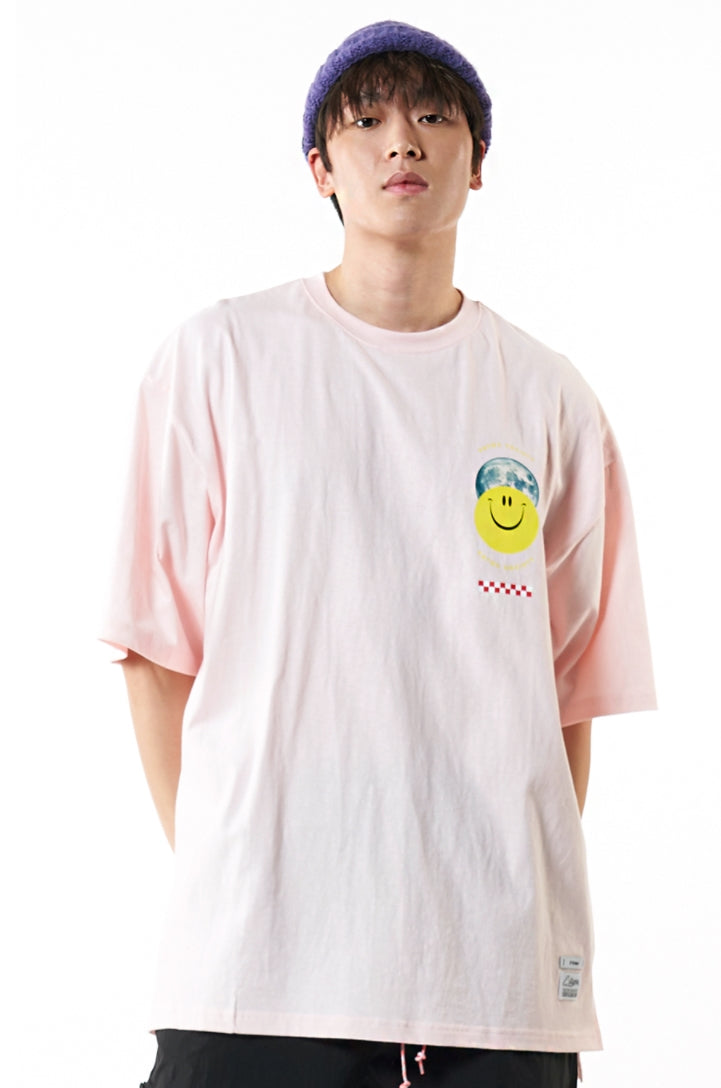 STIGMA(スティグマ) UNIVERSE OVERSIZED T-SHIRTS PINK