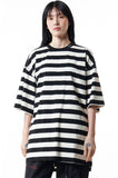 STIGMA(スティグマ) STRIPE OVERSIZED T-SHIRTS BLACK