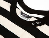 STIGMA(スティグマ) STRIPE OVERSIZED T-SHIRTS BLACK
