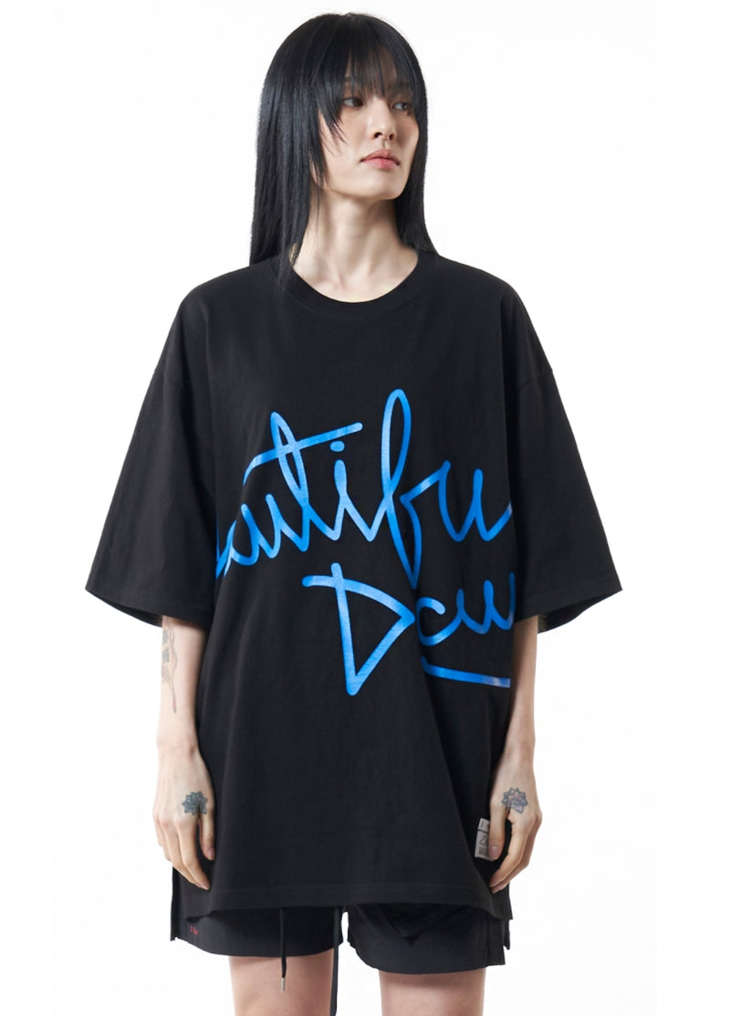 STIGMA(スティグマ)   BEAUTIFUL DAY OVERSIZED T-SHIRTS BLACK