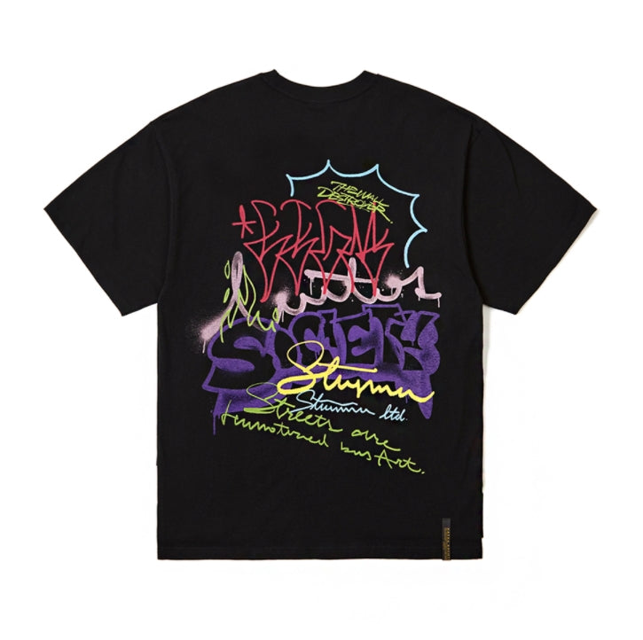 STIGMA(スティグマ)   GRAFFITI OVERSIZED T-SHIRTS BLACK