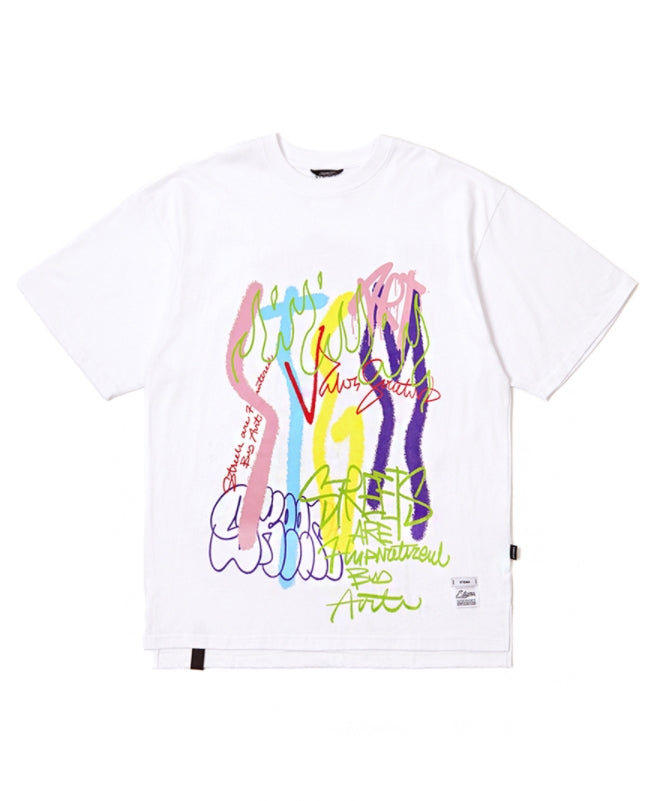 STIGMA(スティグマ)   GRAFFITI OVERSIZED T-SHIRTS WHITE