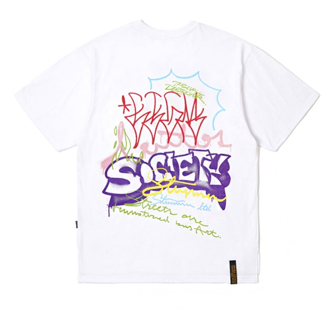 STIGMA(スティグマ)   GRAFFITI OVERSIZED T-SHIRTS WHITE