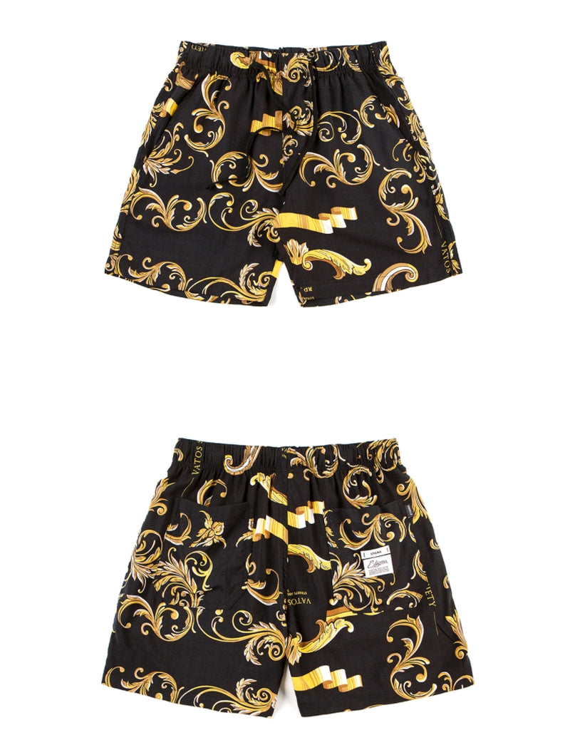 STIGMA(スティグマ)  ANTIQUE RAYON SHORT PANTS BLACK