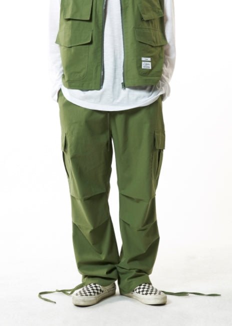 STIGMA(スティグマ) TECH LINEN CARGO PANTS OLIVE