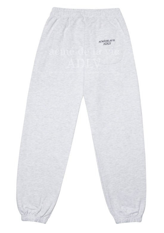 アクメドラビ(acme' de la vie) ESSENTIAL LOGO PANTS MELANGE