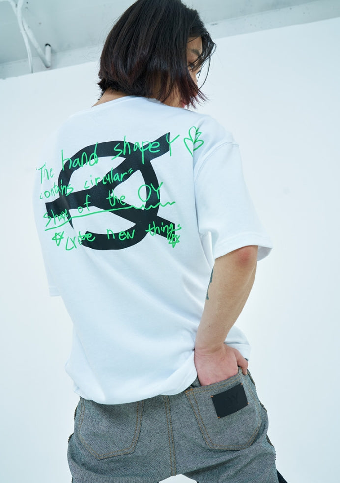 オーワイ(OY) BOSS LOGO T-WHITE