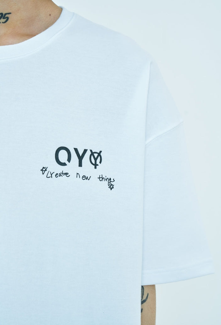 オーワイ(OY) BOSS LOGO T-WHITE