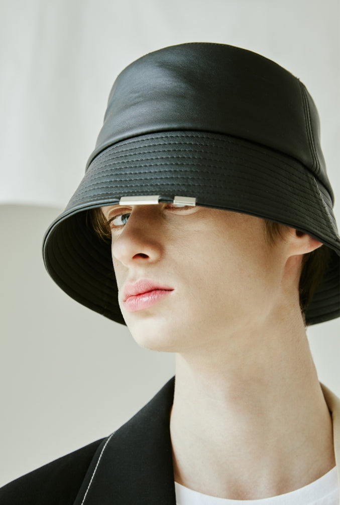 SSY(エスエスワイ) leather chain bucket hat -21sy