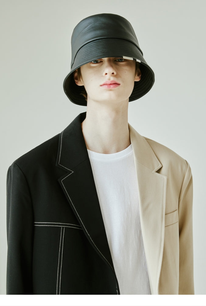 SSY(エスエスワイ) leather chain bucket hat -21sy