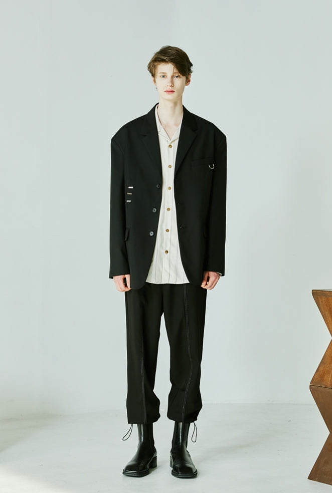 SSY(エスエスワイ) Front stitch string jogger slacks