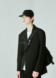 SSY(エスエスワイ) Denim carbon coated stitch cap