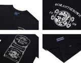 ロマンティッククラウン(ROMANTIC CROWN) ROMANTIC WOOD LOGO TEE_BLACK