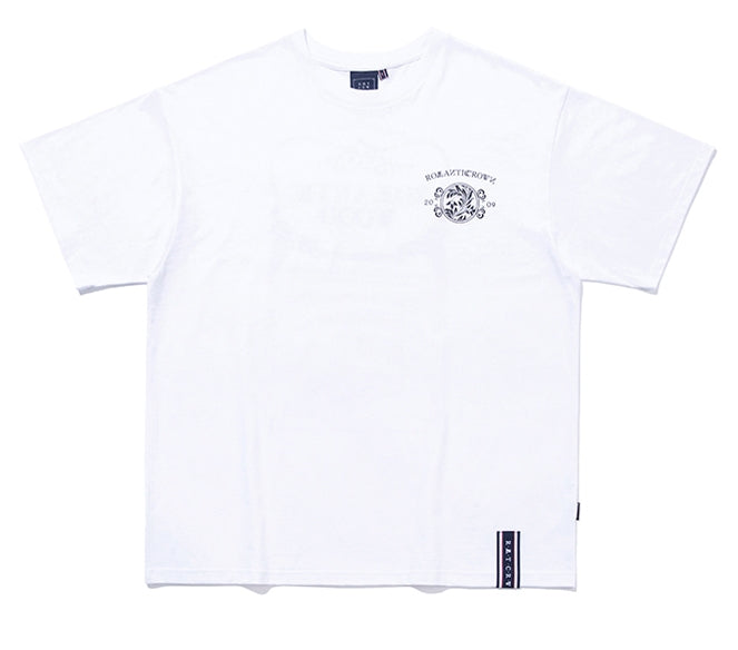 ロマンティッククラウン(ROMANTIC CROWN) ROMANTIC WOOD LOGO TEE_WHITE