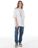 VARZAR(バザール)　VA Silver Big Logo Short Sleeve T-shirt White