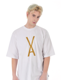 VARZAR(バザール)　VA Gold Big Logo Short Sleeve T-shirt White