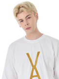 VARZAR(バザール)　VA Gold Big Logo Short Sleeve T-shirt White