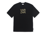 VARZAR(バザール)　Original Gold Big Logo Short Sleeve T-shirt Black