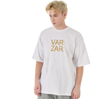 VARZAR(バザール)　Original Gold Big Logo Short Sleeve T-shirt White