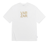 VARZAR(バザール)　Original Gold Big Logo Short Sleeve T-shirt White