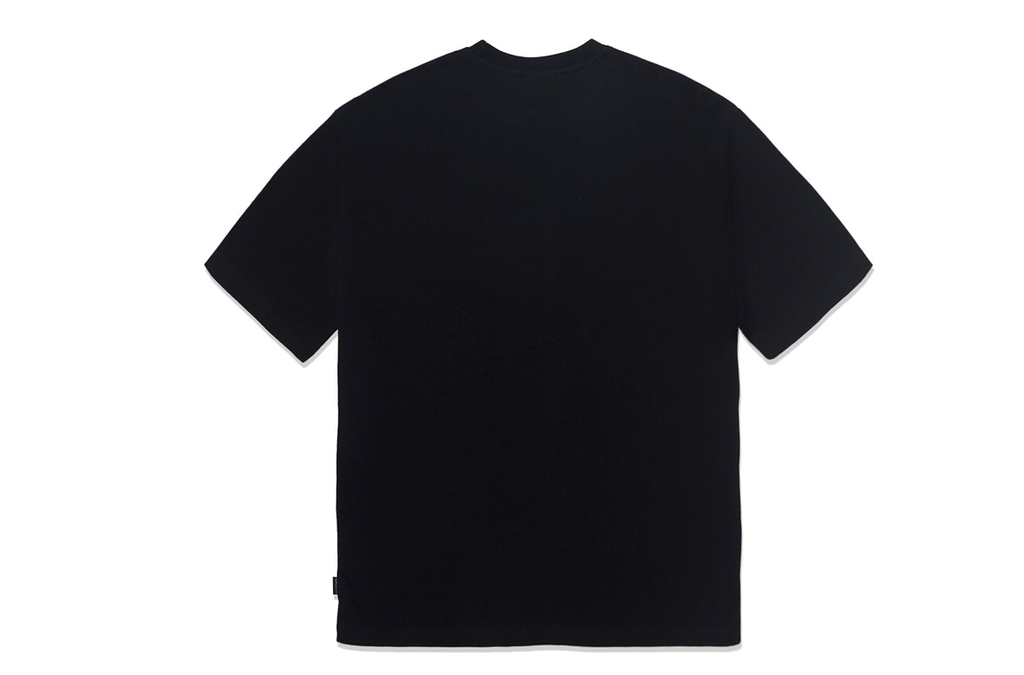 VARZAR(バザール)　Monogram Red Big Logo Short Sleeve T-shirt Black