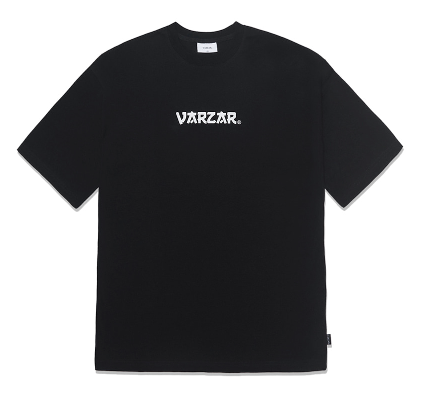 VARZAR(バザール)　Signature Logo Short Sleeve T-shirt Black