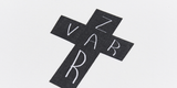 VARZAR(バザール)　Black Cross Logo Short Sleeve T-shirt White