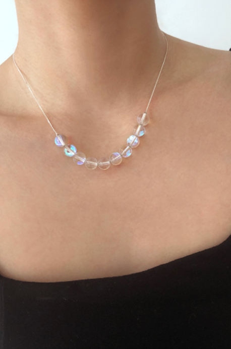 MONDAY EDITION(マンデイエディション) Bubbles and Thin Chain Necklace