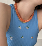 MONDAY EDITION(マンデイエディション) sugarplum necklace - orange