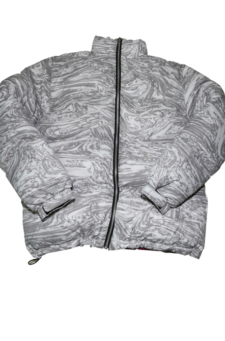 CHUNKY (チャンキー)  WAVY PADDED JACKET_gray