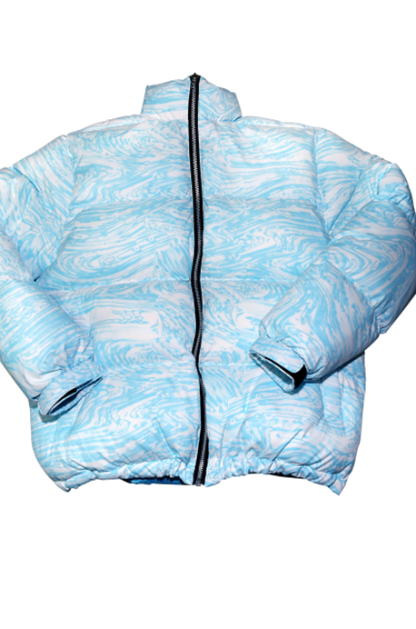 CHUNKY (チャンキー)  WAVY PADDED JACKET_blue