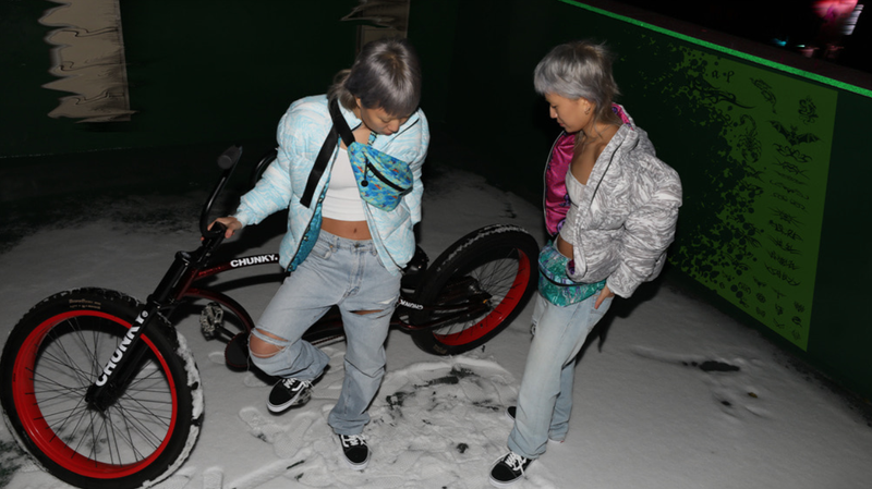 CHUNKY (チャンキー)  WAVY PADDED JACKET_blue