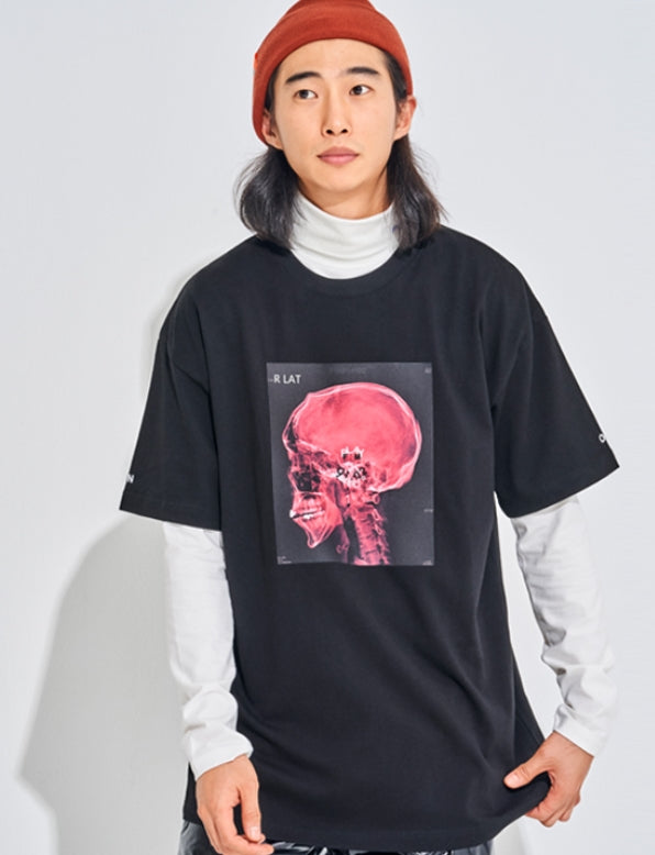 FM91.02 (エフエム91.02)　xPLAY T-SHIRT (Skull  black)