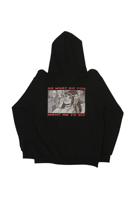 CHUNKY (チャンキー)  TEARS OF FEAR HOODIE_black