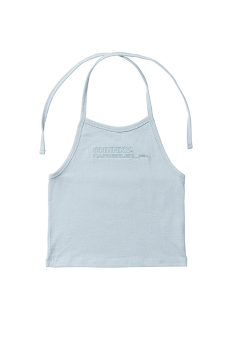 CHUNKY (チャンキー)  HARDBOILED HALTER TOP_blue