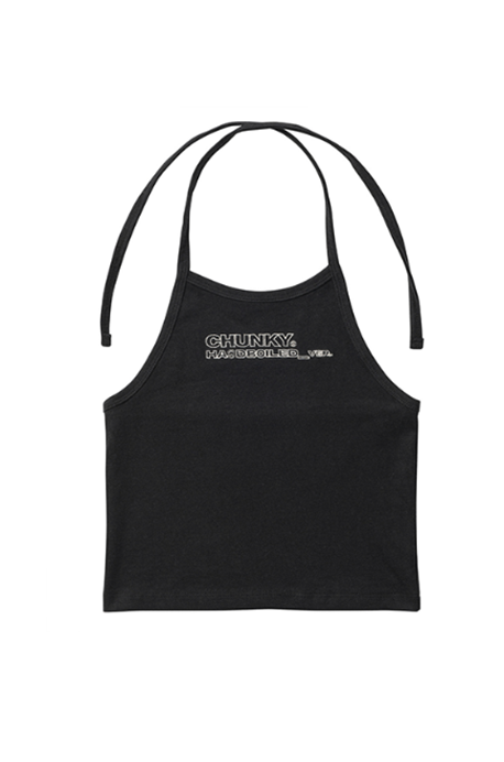 CHUNKY (チャンキー)  HARDBOILED HALTER TOP_black