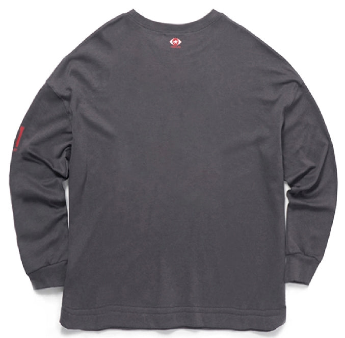 FM91.02 (エフエム91.02)　xHM LONG SLEEVE charcoal grey F
