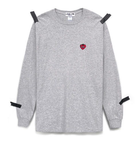 FM91.02 (エフエム91.02)　LOVE FM LONG SLEEVE SPORTS GREY