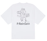 ReinSein（レインセイン）REINSEIN WHITE LONG LAYERED OBLI T-SHIRT