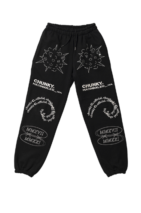 CHUNKY (チャンキー)  HARDBOILED SWEAT PANTS_black