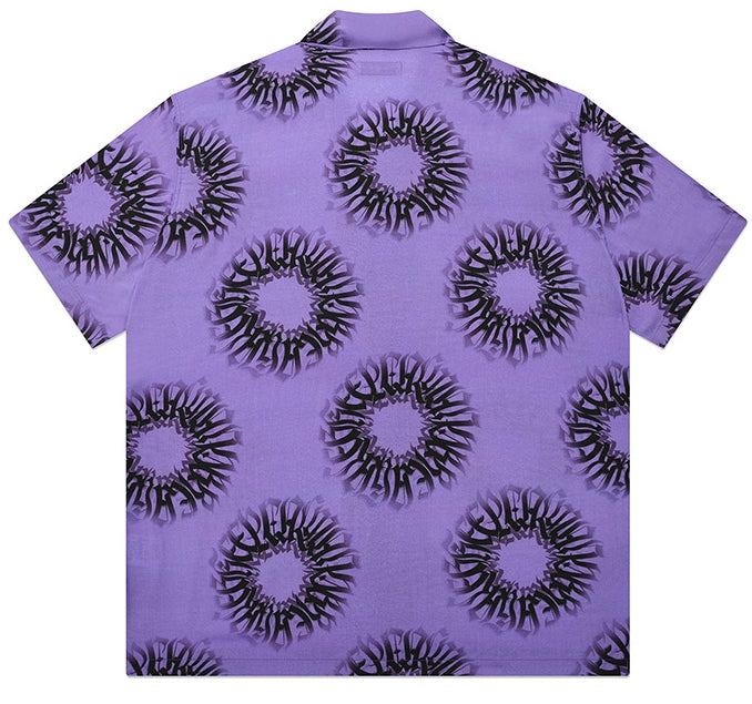 セイントペイン(SAINTPAIN)  SPXBH OPEN COLLAR SHIRTS-PURPLE