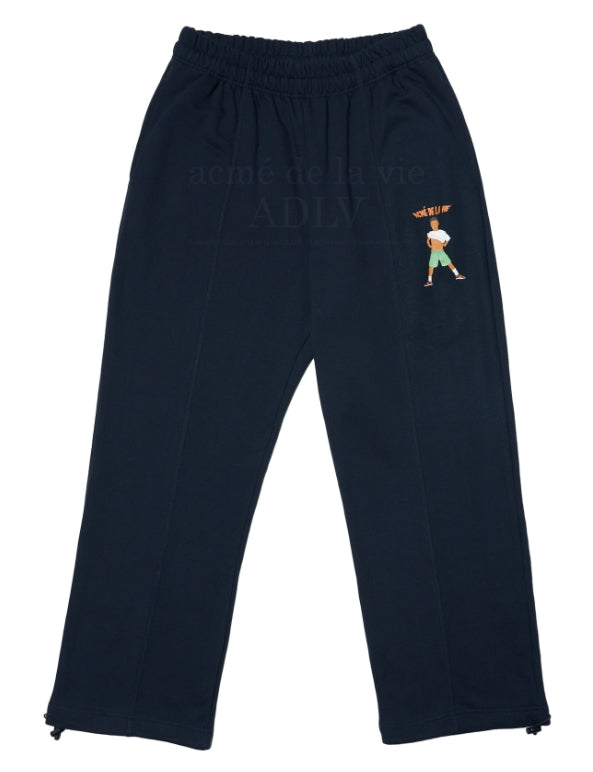 アクメドラビ(acme' de la vie) ADLV CHARACTER SETUP PANTS NAVY