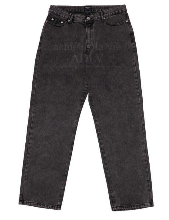 アクメドラビ(acme' de la vie) ACID DYED DENIM PANTS PURPLE