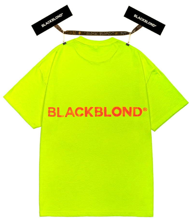 ブラックブロンド(BLACKBLOND)  BBD Classic Sprayed Logo Short Sleeve Tee (Neon)