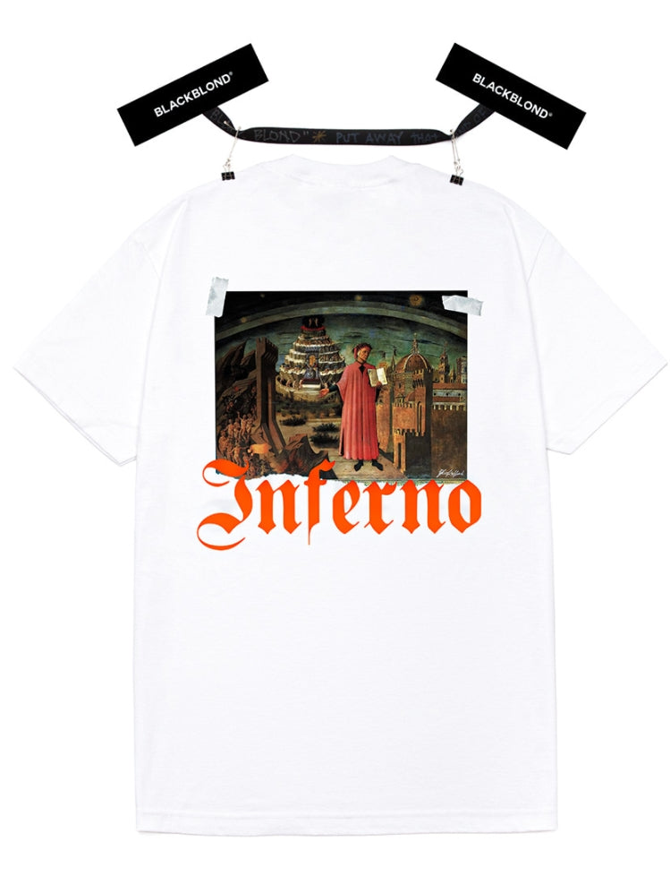 ブラックブロンド(BLACKBLOND) BBD Inferno Short Sleeve Tee (White)