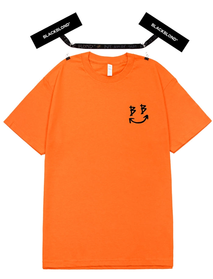 ブラックブロンド(BLACKBLOND) BBD Smile Logo Short Sleeve Tee (Orange)