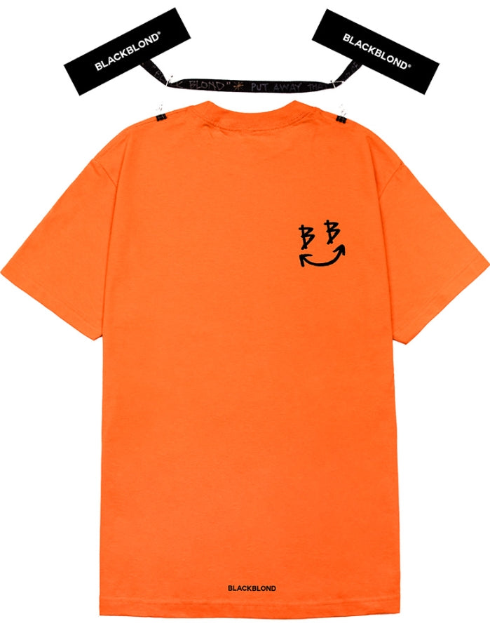 ブラックブロンド(BLACKBLOND) BBD Smile Logo Short Sleeve Tee (Orange)