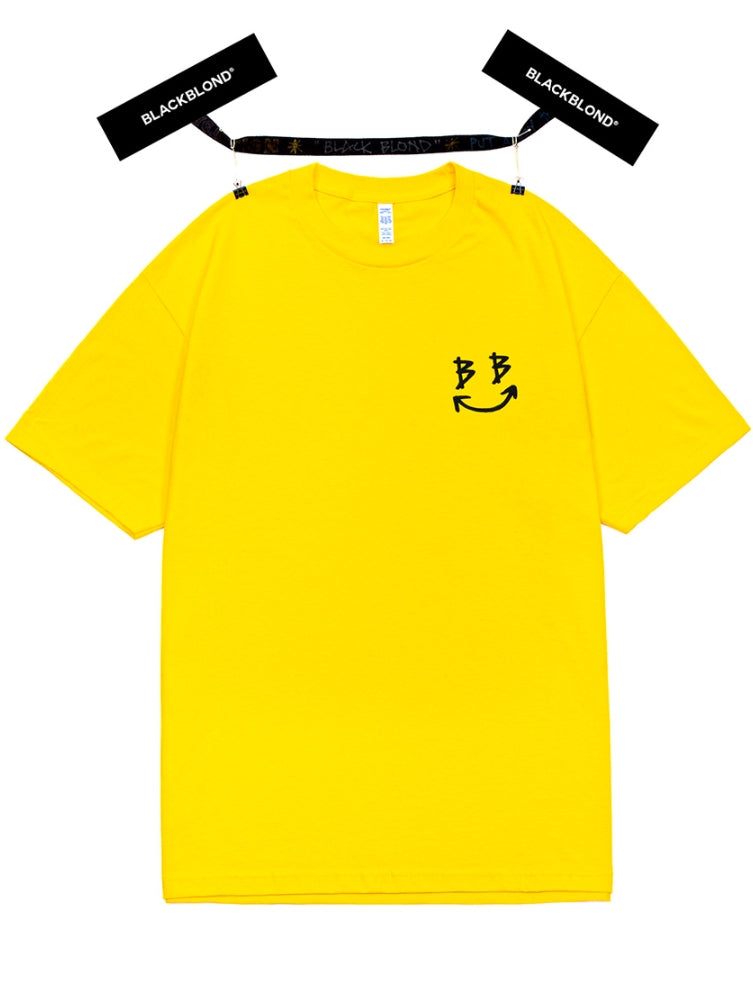 ブラックブロンド(BLACKBLOND) BBD Classic Smile Logo Short Sleeve Tee (Yellow)